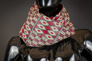 Echarpe snood ton bordeaux