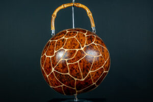 Sac en calebasse motif girafe